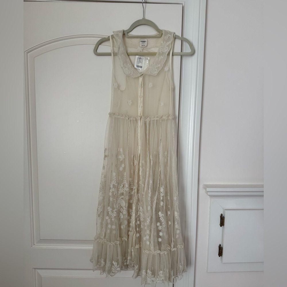 Free People Cream Floral Dress